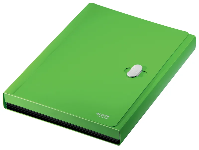 Fächermappe Recycle, A4, PP, 6 Fächer, grün by Leitz – product photo