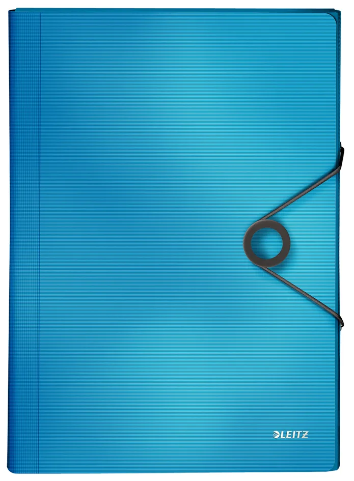 Fächermappe Solid, A4, PP, 6 Fächer, hellblau van Leitz – productfoto