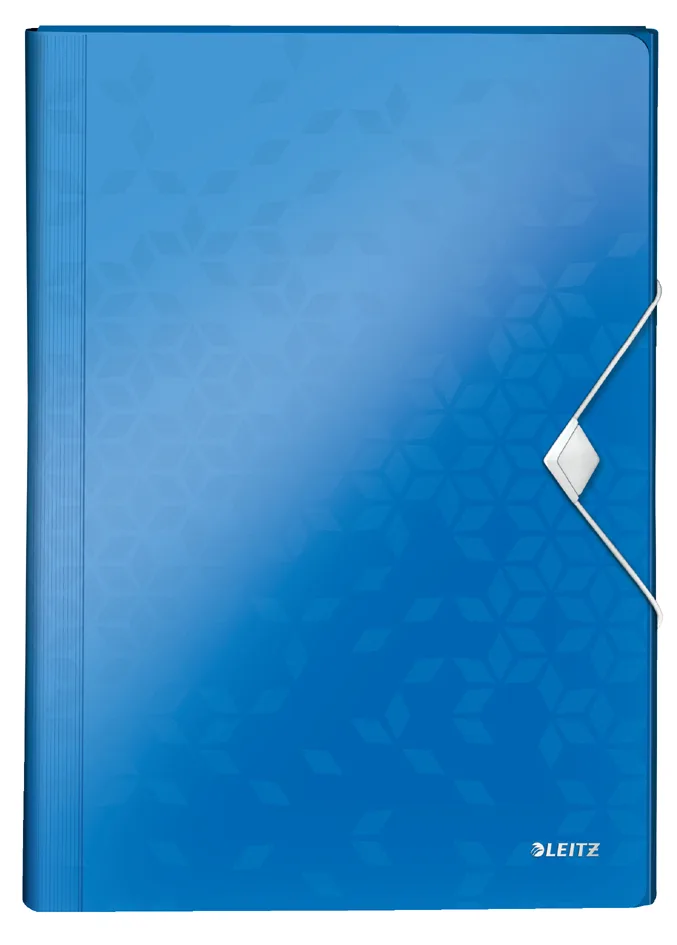 Fächermappe WOW, A4, PP, 6 Fächer, blau by Leitz – product photo