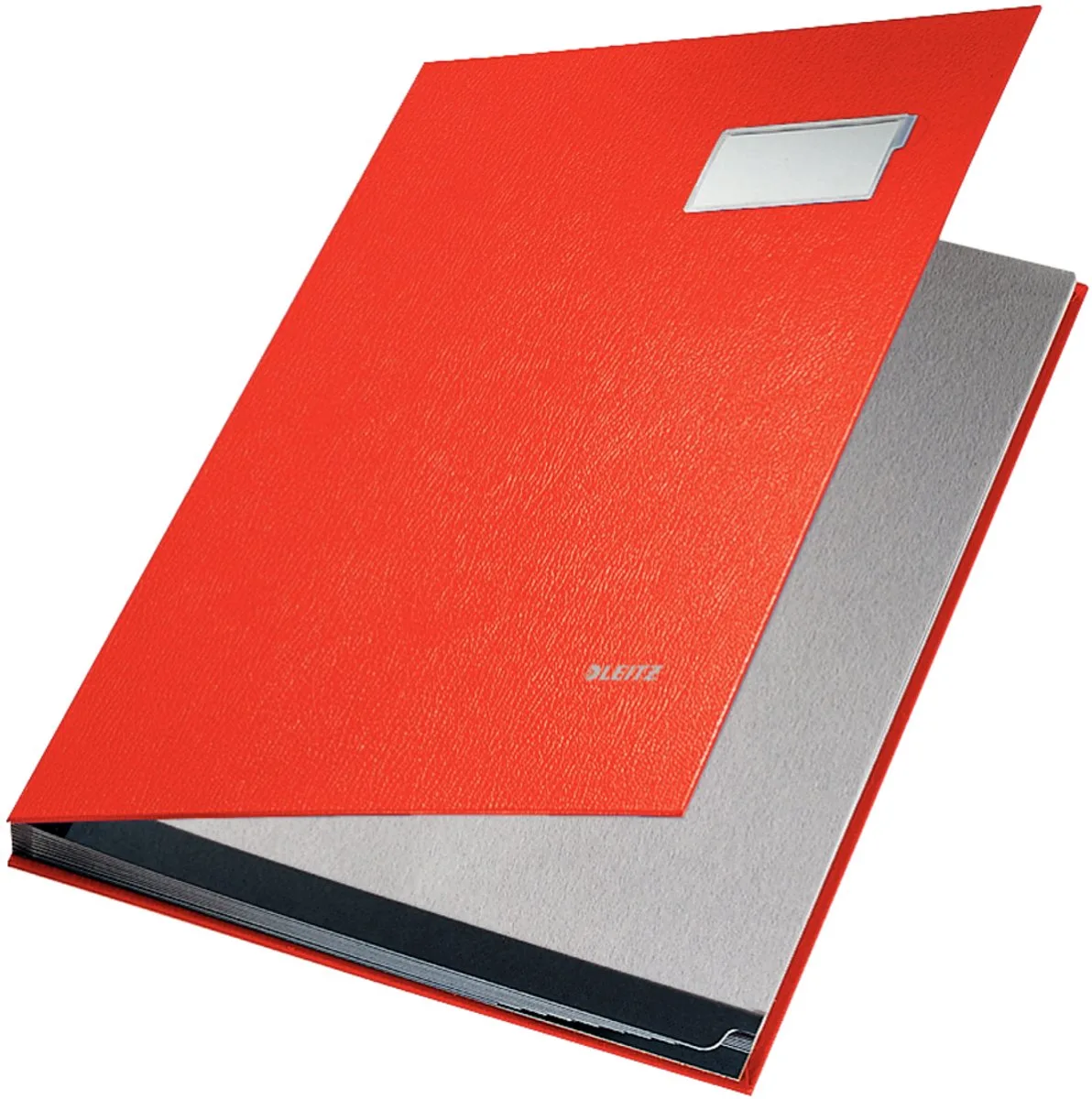 handtekenmap/vloeiboek, PP-omslag, 10 vakken by Leitz in Red – product photo