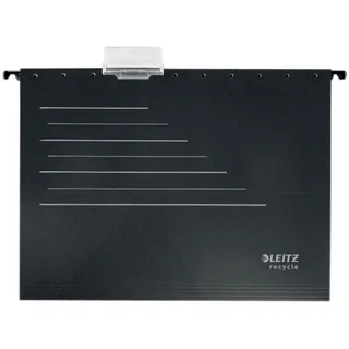 Hangmap Leitz Alpha Recycle A4 verticaal V-bodem zwart by Leitz – product photo 1 of 6