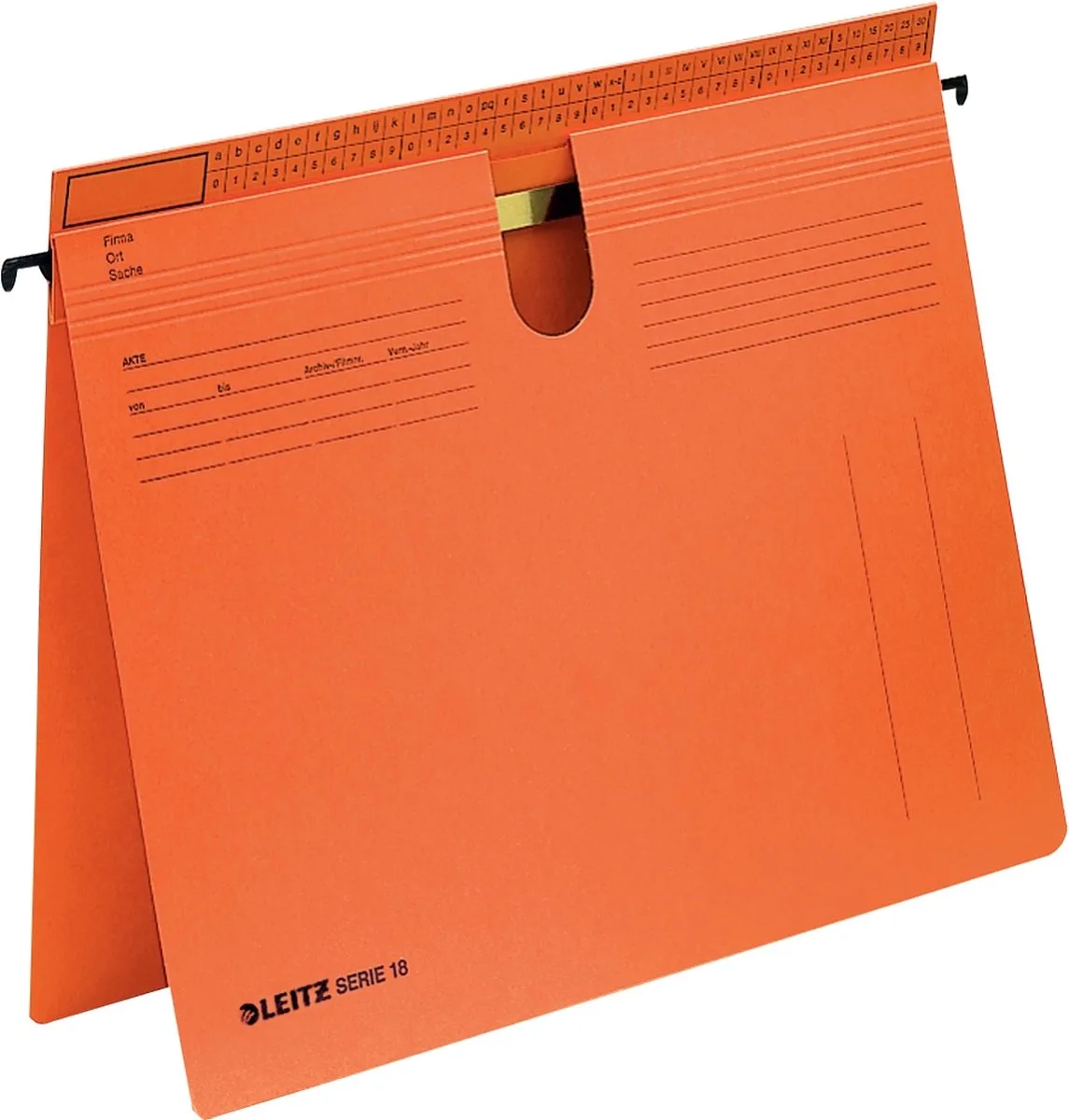 hangmappen SERIE 18, manilakarton 250 g/m², 50 stuks by Leitz in Orange – product photo