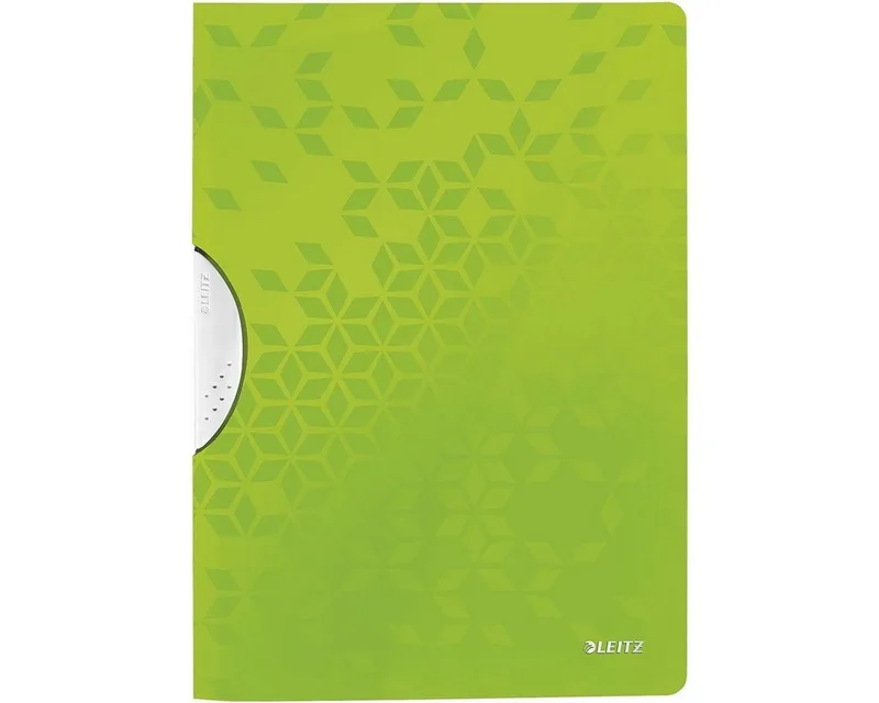 Hefter WOW ColorClip 4185, mit Klemmfunktion, Format DIN A4, bis 30 Blatt by Leitz in Green – product photo