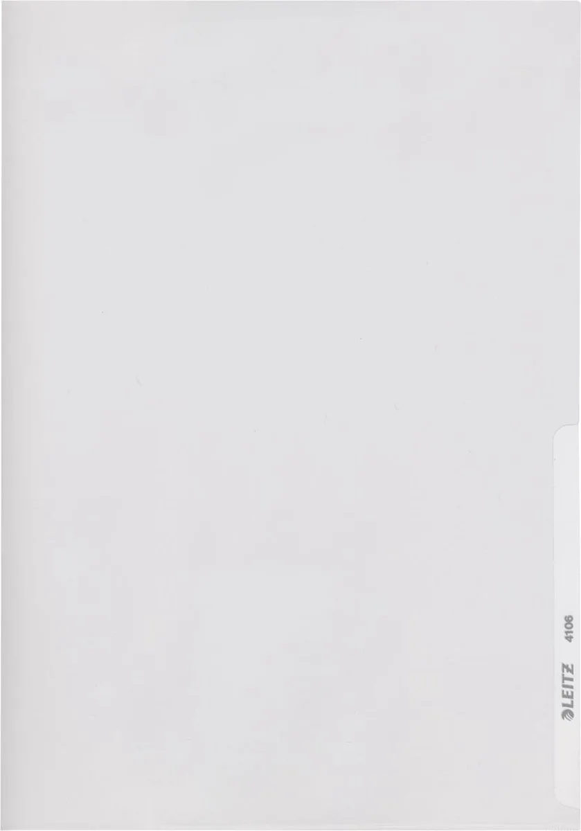 L-map ft A4, doos van 100 5 stuks från Leitz i Transparent – produktbild