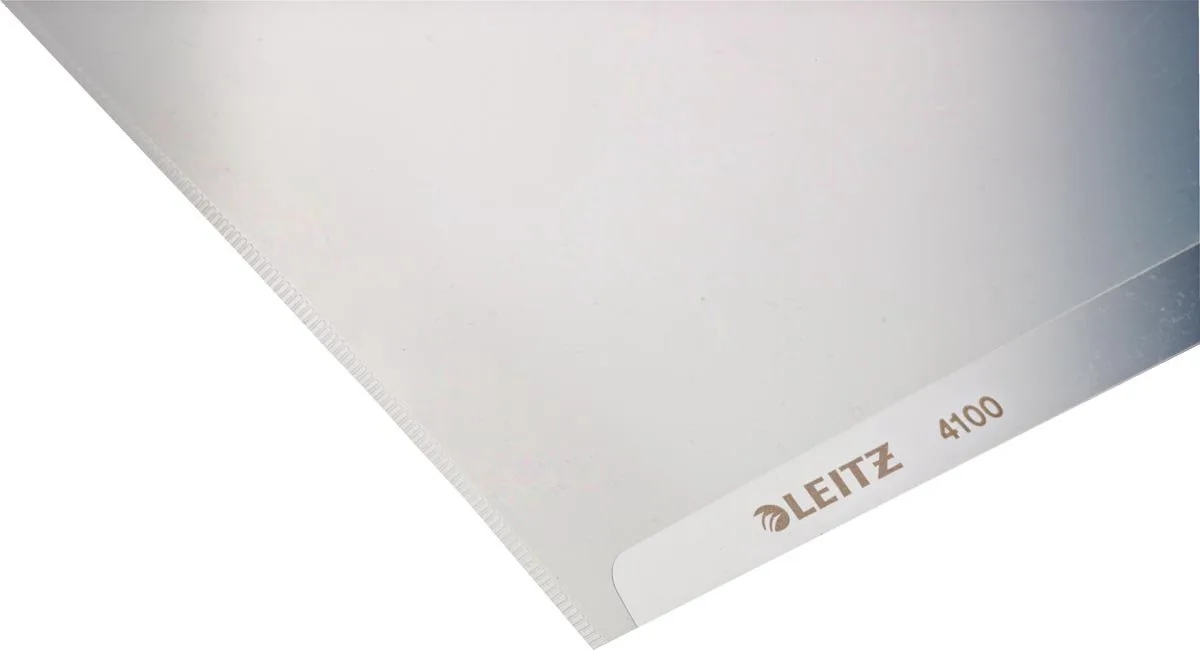 L-map ft A4, uit harde PVC, pak van 100 stuks 5 stuks de Leitz – photo produit