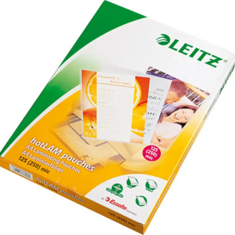 Laminierfolie DIN A4 125 micron glänzend 100 St. de Leitz – photo produit