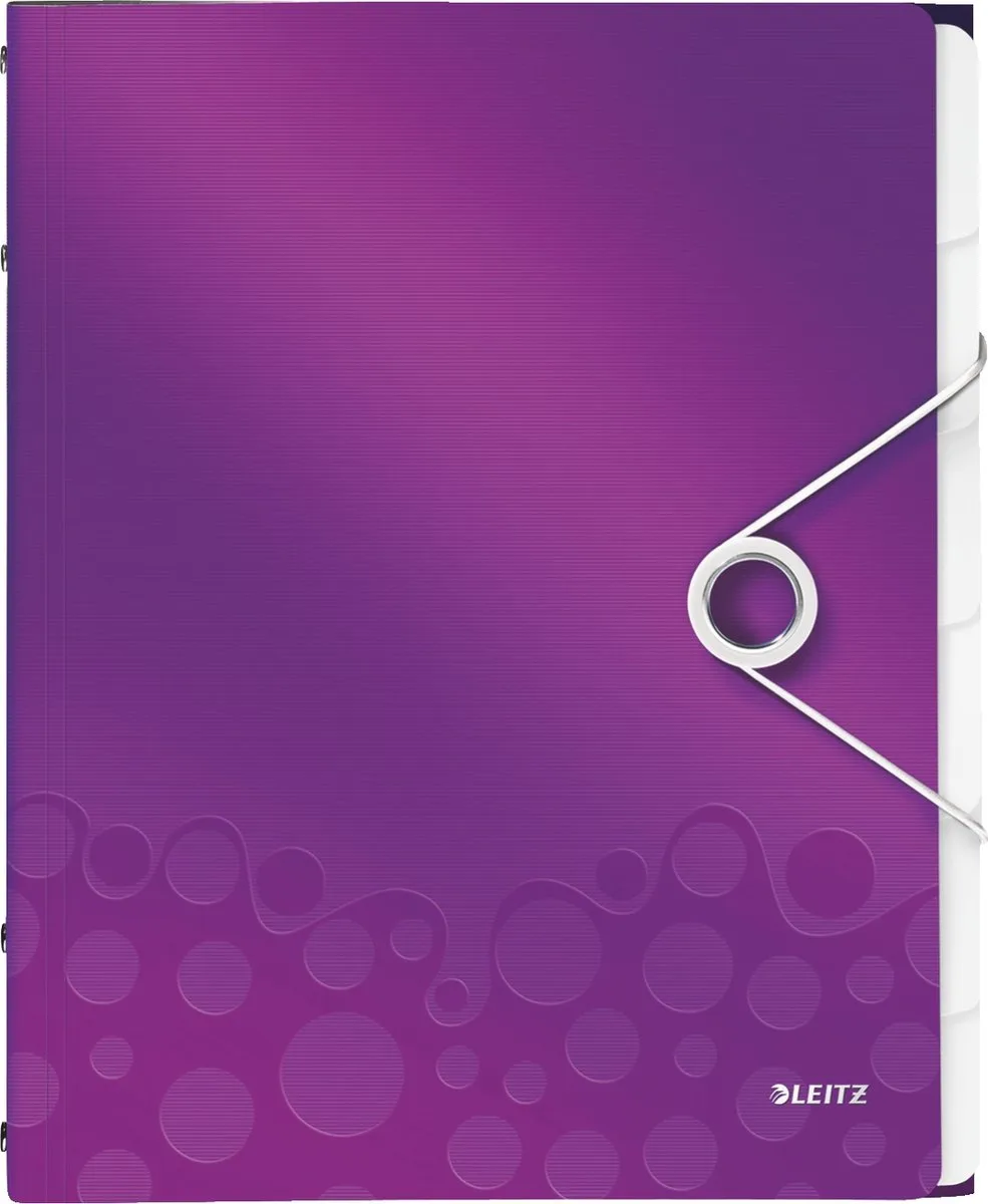 Leitz 4633 WOW - Sorteermap - 6 tabs by Leitz in Paars Metallic – product photo