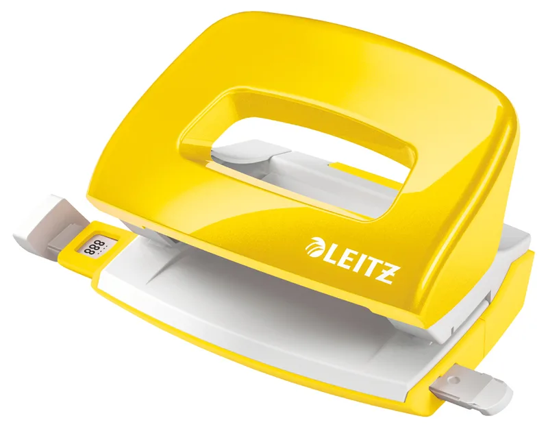 Locher Mini NeXXt WOW 5060, gelb, im Karton de Leitz – photo produit