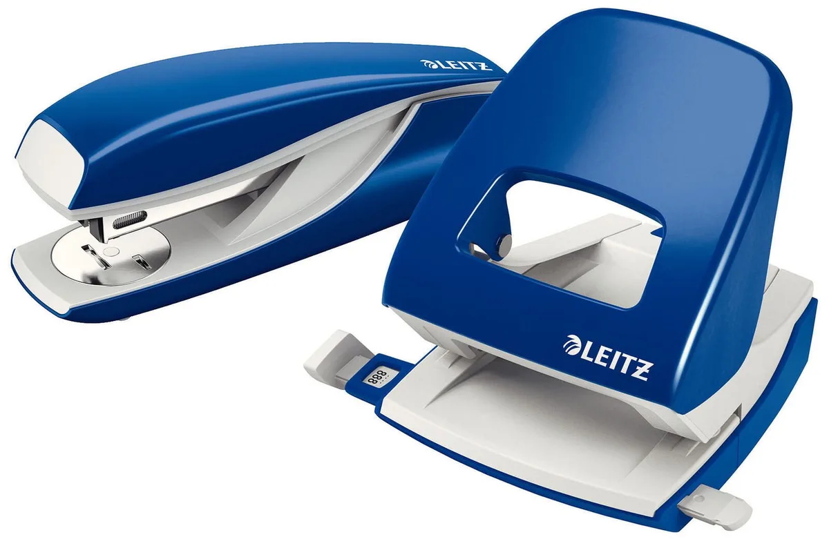 Locher und Heftgeräte Set blau de Leitz – photo produit