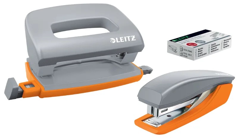 Mini Heftgerät- & Locher-Set Urban Chic, dunkelgrau by Leitz – product photo