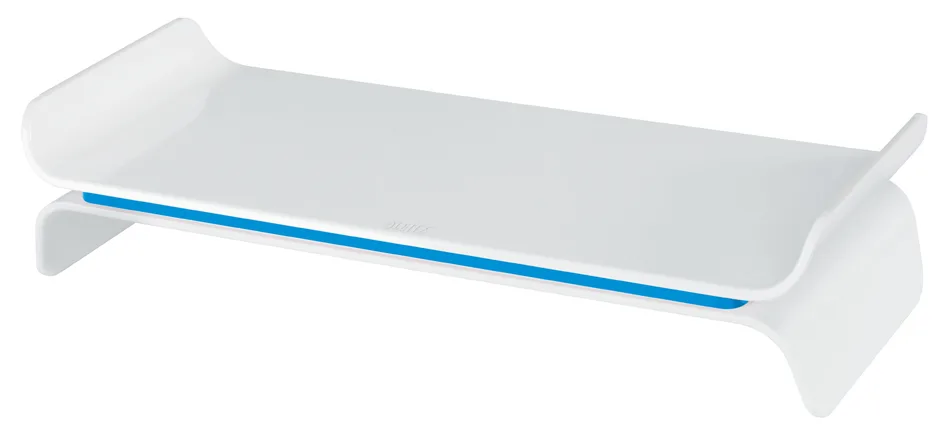 Monitorständer Ergo WOW, aus Kunststoff, weiß/blau de Leitz – photo produit