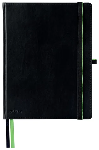 Notitieboek Leitz Complete 187x242mm lijn 160 pagina's 100gr zwart by Leitz – product photo 1 of 2