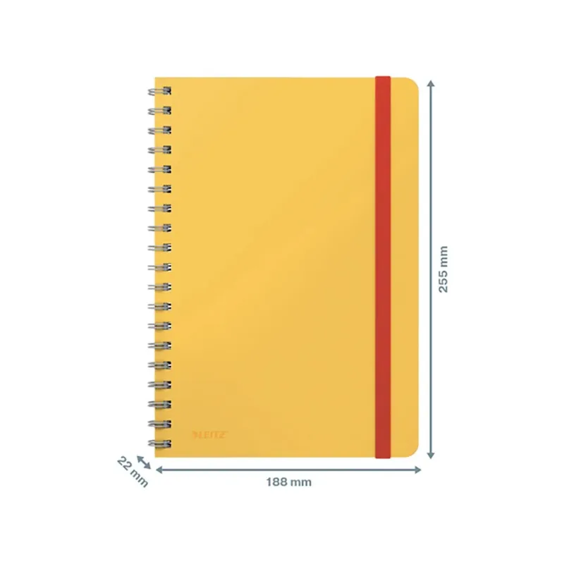 Cahier Wiro Cozy Couverture Rigide 80 Feuilles Ligné Horizontal Din B5 de Leitz – photo produit 5 sur 6