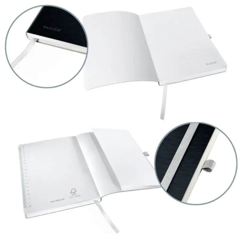 Notitieboek Leitz Style A5 lijn 160 pagina's 100gr zwart by Leitz – product photo 2 of 2