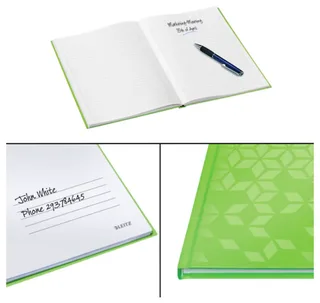 Notitieboek Leitz WOW A4 160blz 90gr lijn groen by Leitz – product photo 2 of 2