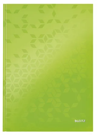Notitieboek Leitz WOW A4 160blz 90gr lijn groen by Leitz – product photo 1 of 2