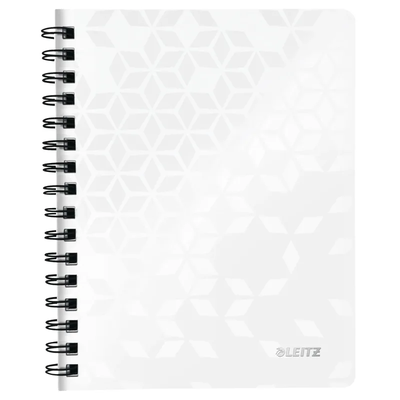 Notitieboek leitz wow a5 lijn spiraal pp wit | 6 stuks de Leitz – photo produit