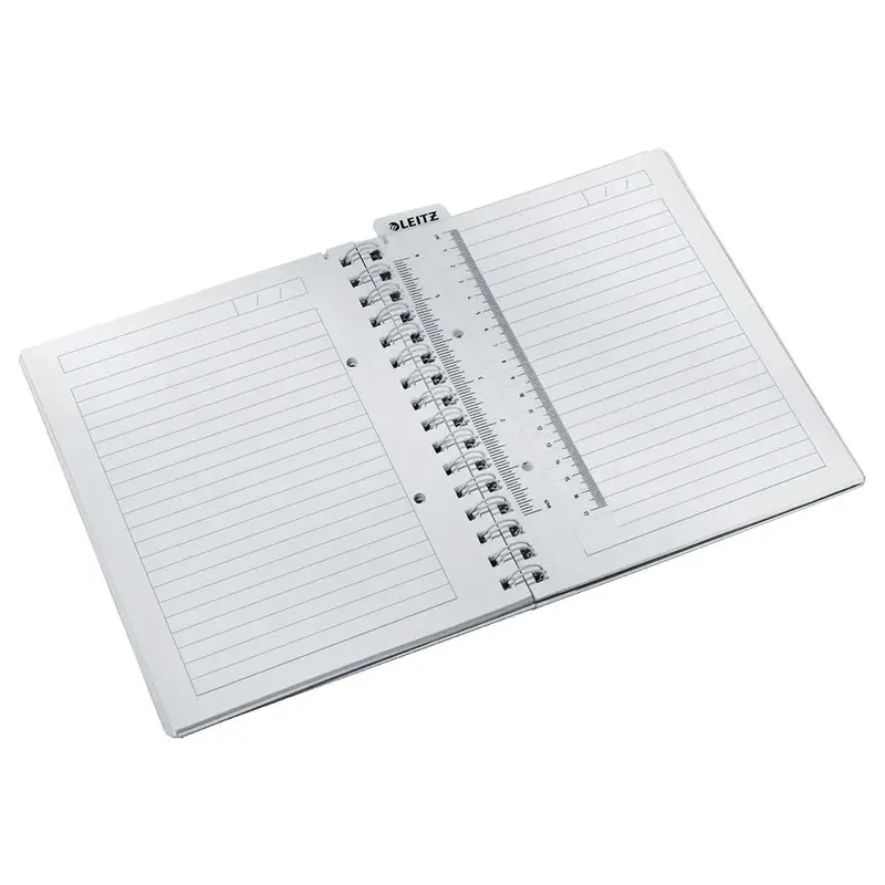 Notitieboek Leitz WOW A5 lijn spiraal PP wit by Leitz – product photo 2 of 4