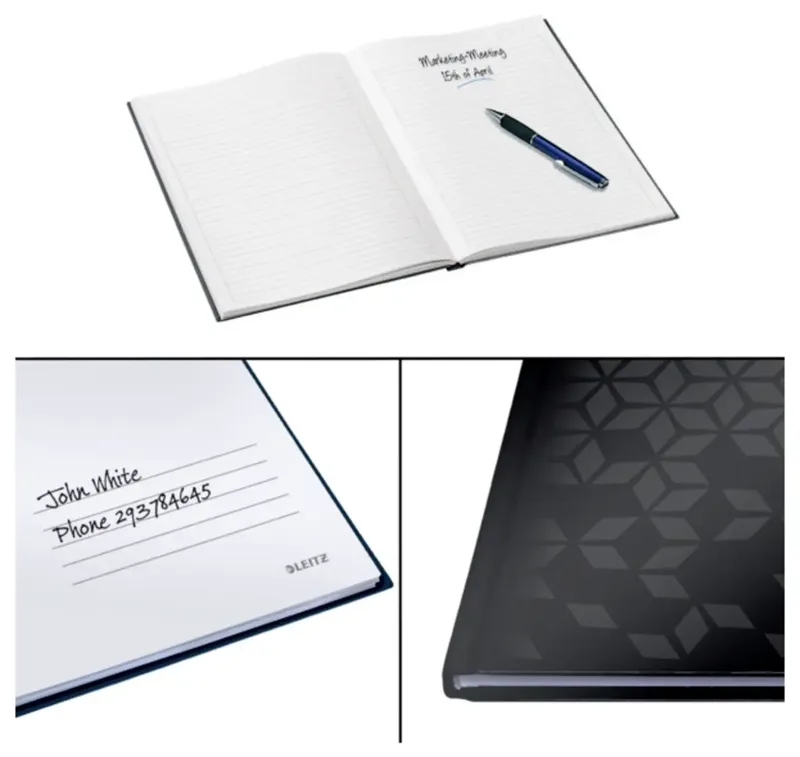 Notitieboek Leitz WOW A5 lijn zwart by Leitz – product photo 2 of 2