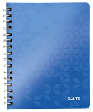 Notitieboek Leitz WOW A5 spiraal 160 pagina's lijn blauw de Leitz – photo produit 1 sur 4