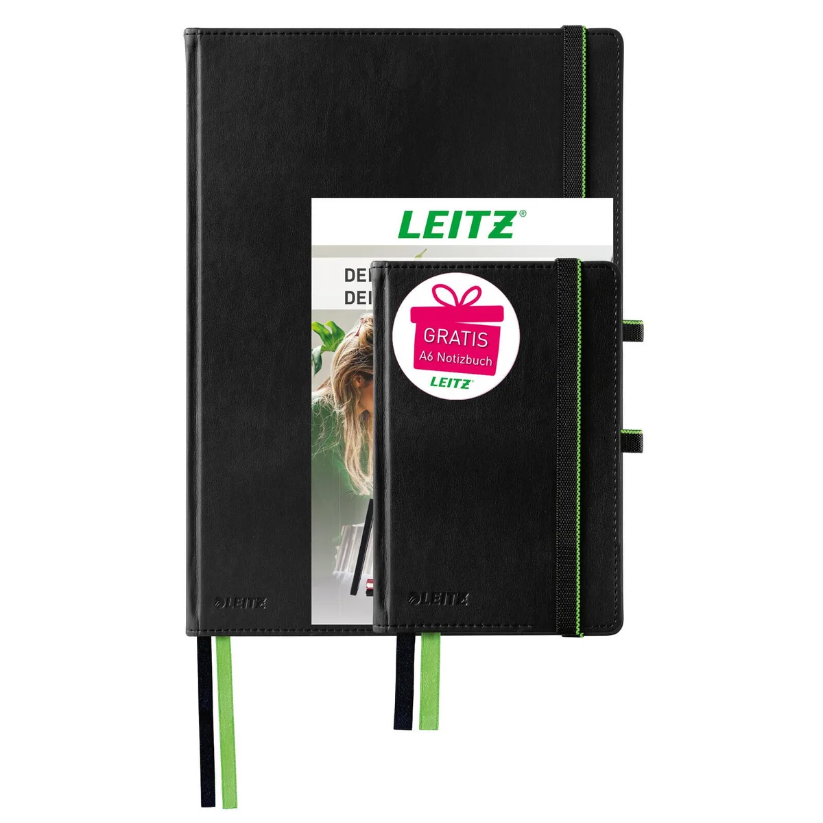 Notizbuch-Set Complete, DIN A4 + DIN A6, schwarz de Leitz – photo produit