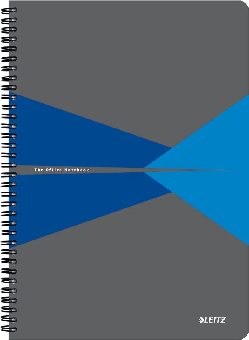 Office notitieboek, ft A4, kaft in PP, gelijnd, blauw by Leitz – product photo