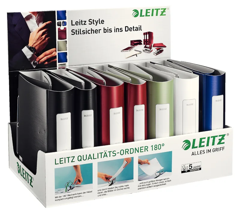 Ordner Active Style, 180 Grad, 15er Display by Leitz – product photo
