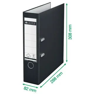 Ordner Leitz 1010 180° 80mm PP A4 groen van Leitz – productfoto 5 van 6