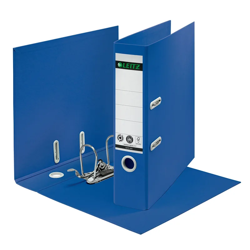 Ordner leitz recycle 180° 80mm blauw | 10 stuks by Leitz – product photo