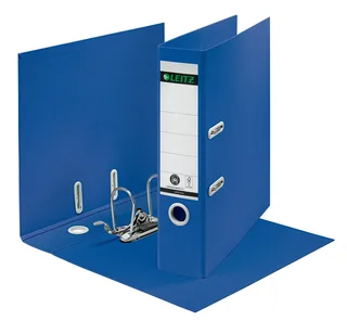 Ordner Leitz Recycle 180° 80mm karton A4 blauw by Leitz – product photo 1 of 6