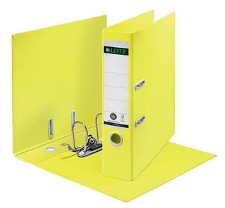 Ordner Leitz Recycle 180° 80mm karton A4 geel by Leitz – product photo 1 of 6