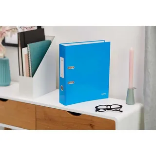 Ordner Leitz Wow 180° gelamineerd 80mm A4 blauw by Leitz – product photo 5 of 5