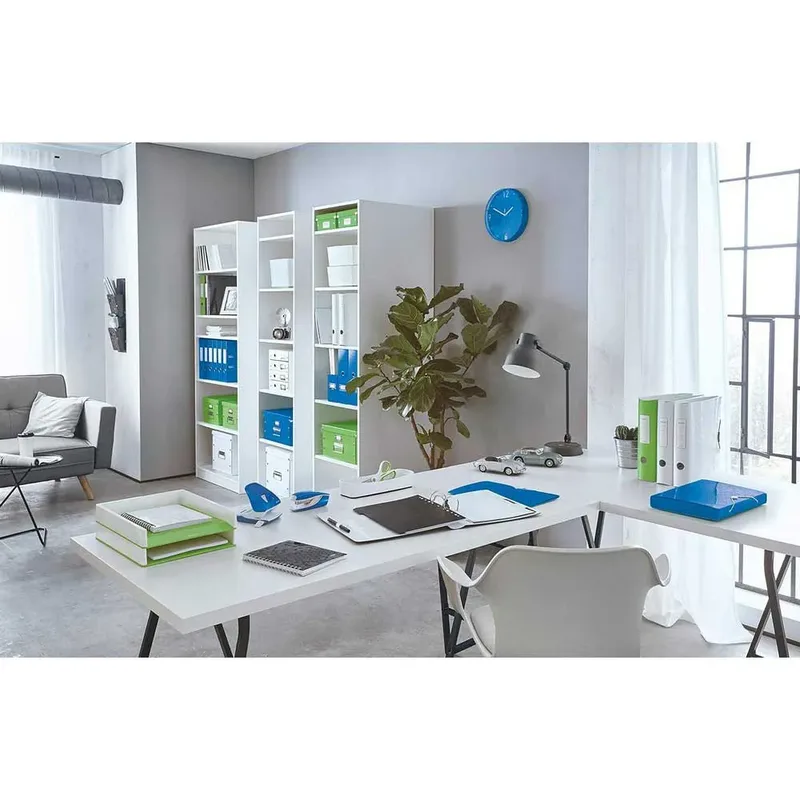 Ordner Leitz Wow 180° gelamineerd 80mm A4 blauw by Leitz – product photo 3 of 5