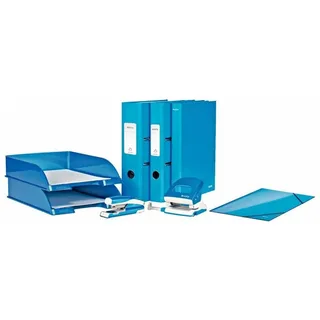 Ordner Leitz Wow 180° gelamineerd 80mm A4 blauw by Leitz – product photo 2 of 5