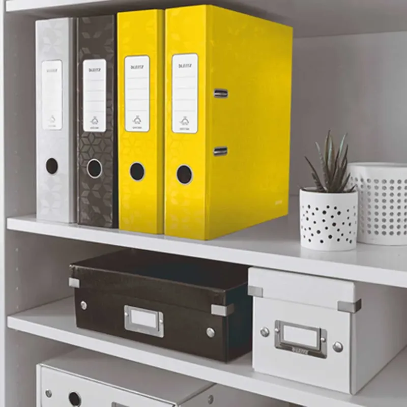 Ordner Leitz Wow 180° gelamineerd 80mm A4 geel by Leitz – product photo 4 of 5