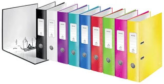 Ordner Leitz WOW 180 gelamineerd 80mm A4 rood van Leitz – productfoto 2 van 2