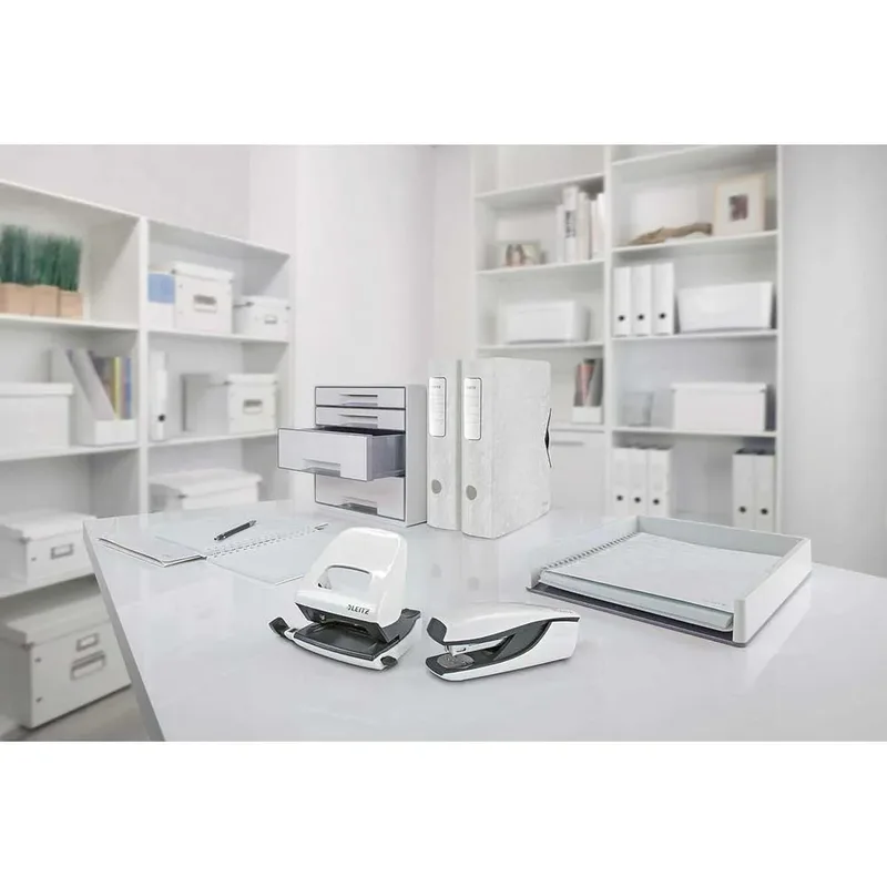 Ordner Leitz Wow 180° gelamineerd 80mm A4 wit van Leitz – productfoto 2 van 3