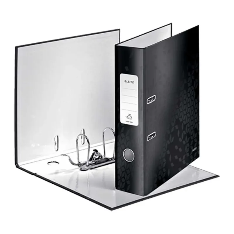 Ordner Leitz Wow 180° gelamineerd 80mm A4 zwart de Leitz – photo produit 2 sur 5
