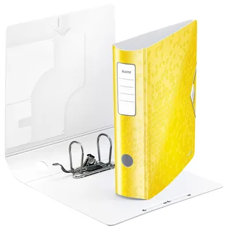 Ordner Leitz WOW active 180° 80mm PP A4 geel by Leitz – product photo 1 of 5