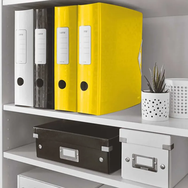 Ordner Leitz WOW active 180° 80mm PP A4 geel by Leitz – product photo 4 of 5