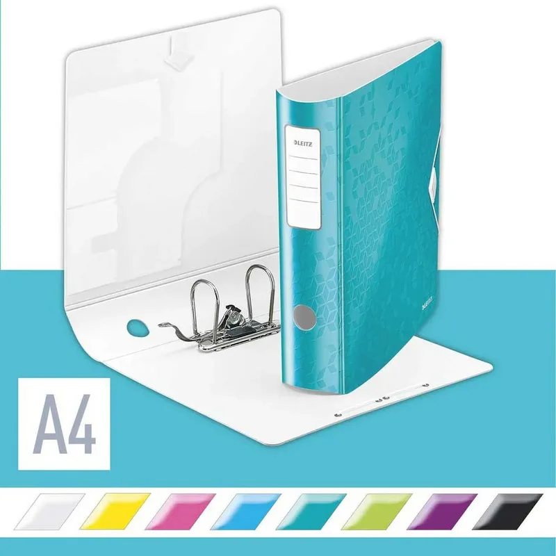 Ordner Leitz WOW active 180° 80mm PP A4 ijsblauw by Leitz – product photo 3 of 4
