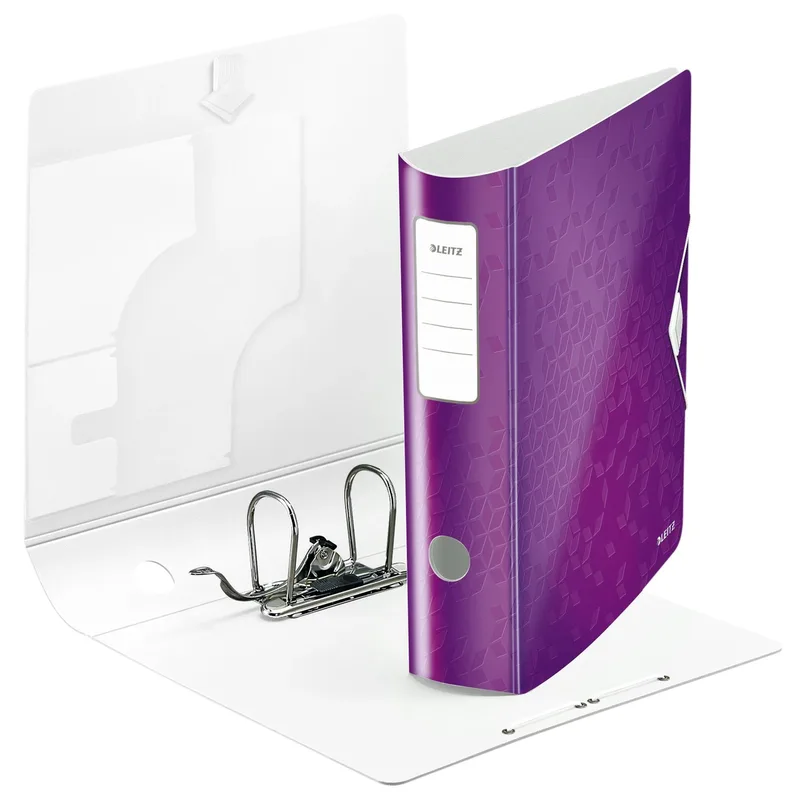Ordner leitz wow active 180° 80mm pp a4 paars | 10 stuks by Leitz – product photo