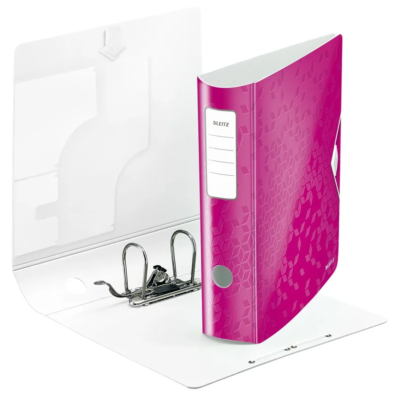 Ordner leitz wow active 180° 80mm pp a4 roze | 10 stuks by Leitz – product photo