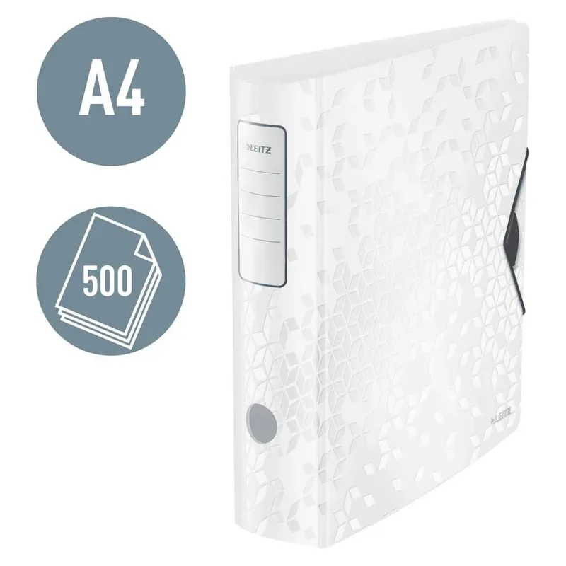 Ordner Leitz WOW active 180° 80mm PP A4 wit by Leitz – product photo 3 of 6