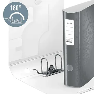 Ordner Leitz WOW active 180° 80mm PP A4 wit by Leitz – product photo 2 of 6