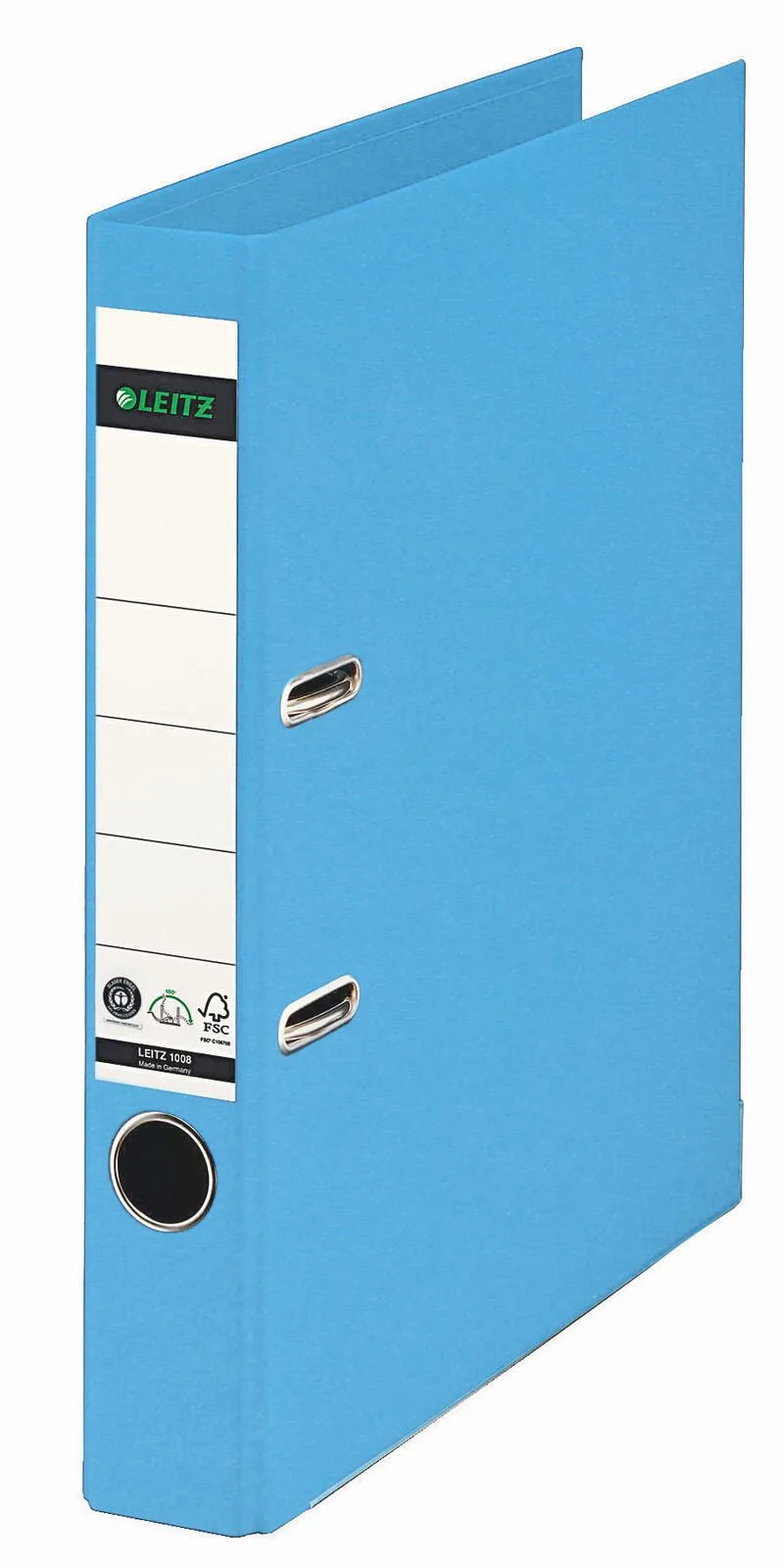 Ordner Rückenbreite 5.2 cm DIN A4 Karton hellblau van Leitz – productfoto