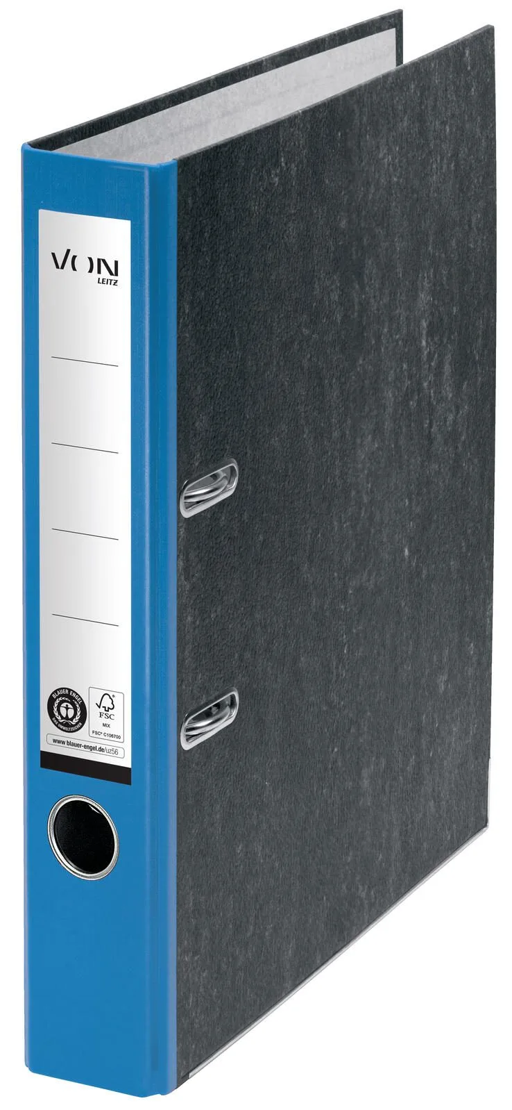 Ordner Rückenbreite 5 cm DIN A4 blau mamoriert de Leitz – photo produit