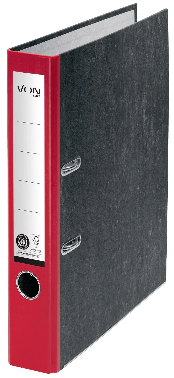 Ordner Rückenbreite 5 cm DIN A4 rot mamoriert de Leitz – photo produit
