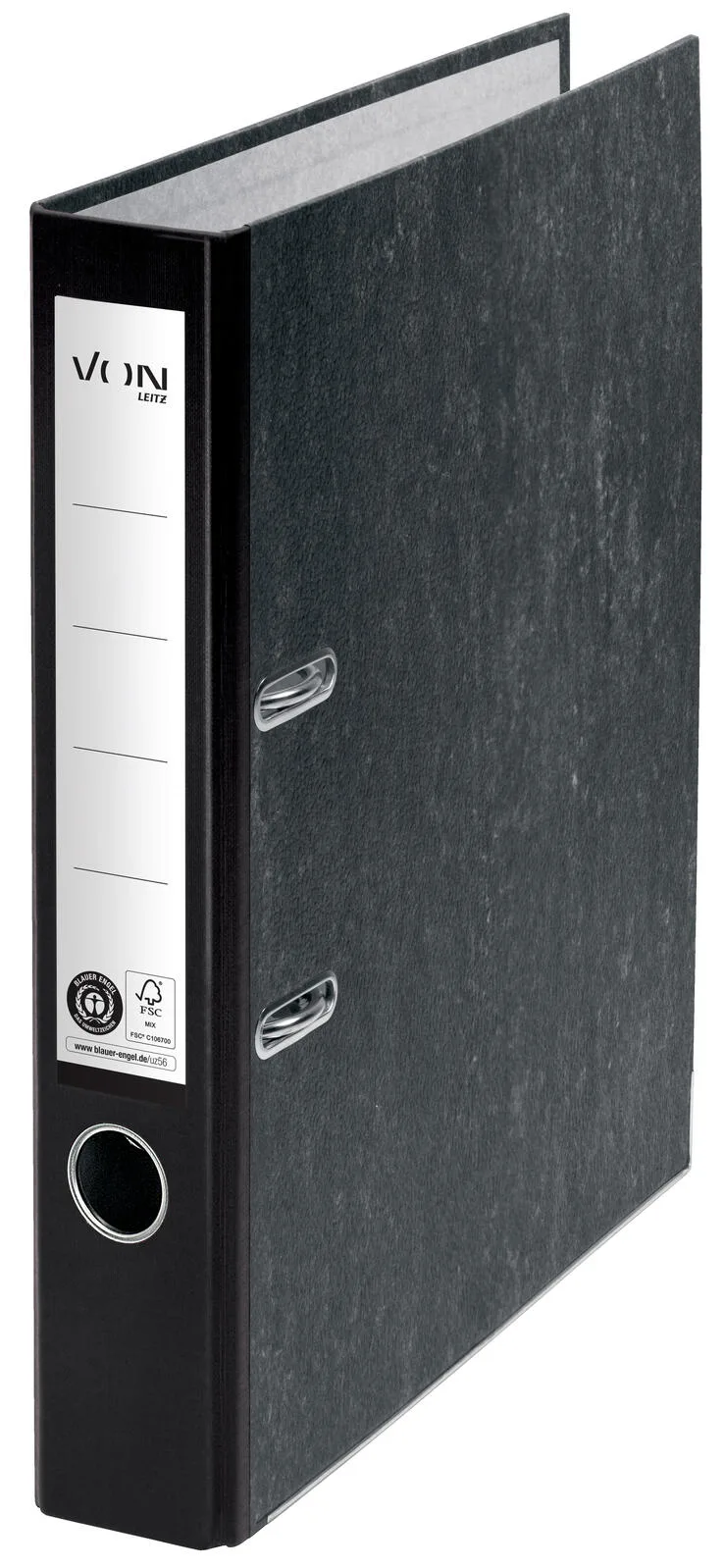 Ordner Rückenbreite 5 cm DIN A4 schwarz mamoriert de Leitz – photo produit