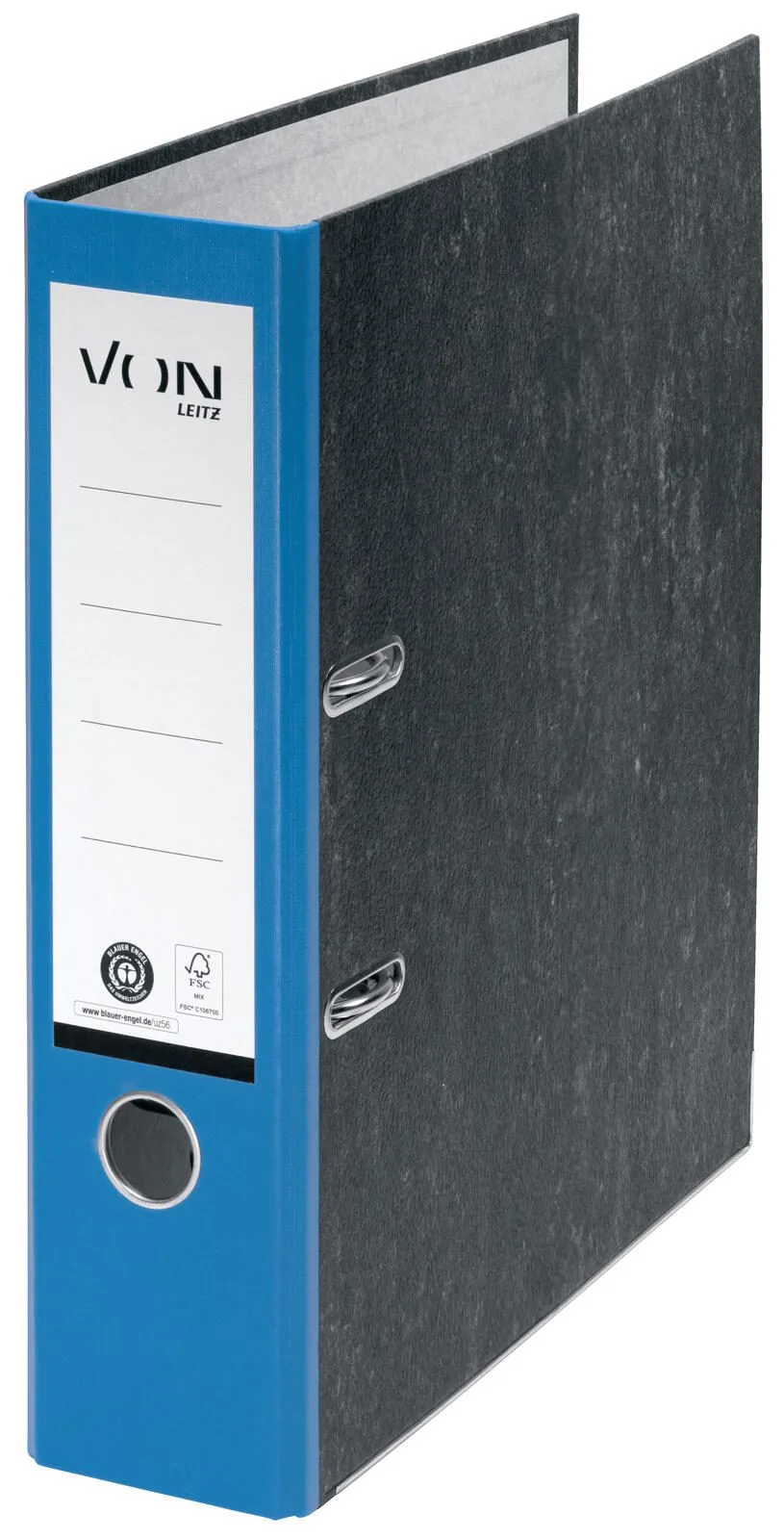 Ordner Rückenbreite 8 cm DIN A4 blau mamoriert de Leitz – photo produit